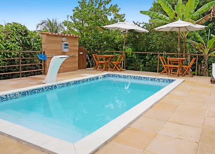 Piscina Aquecida, Jacuzzi, Internet Veloz, No Centro De Serra Grande - Flat Terra - Vila Pitangueira
